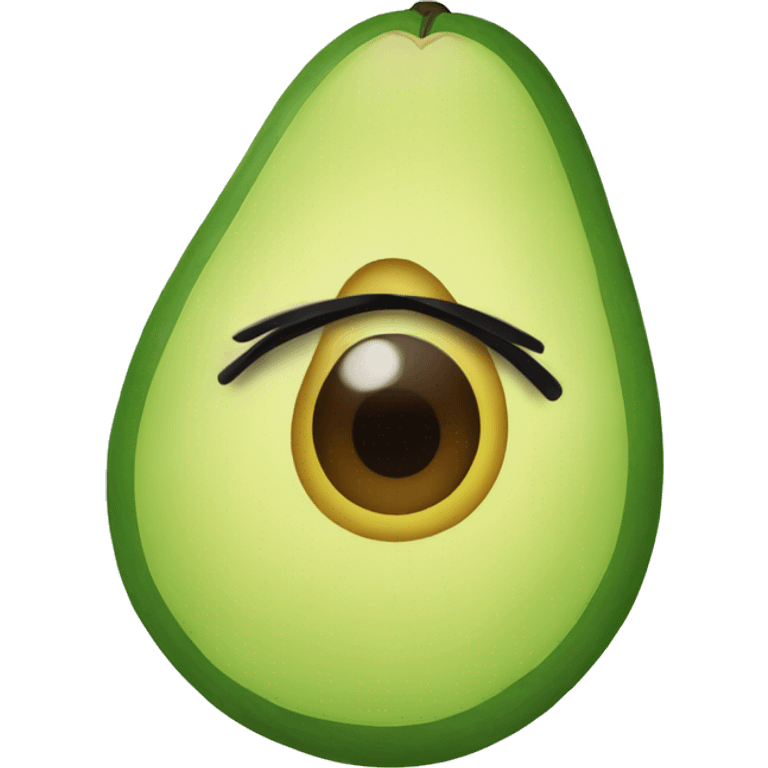 avocado with eyelashes  emoji