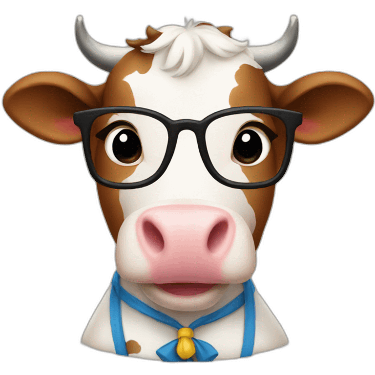 cow teacher emoji