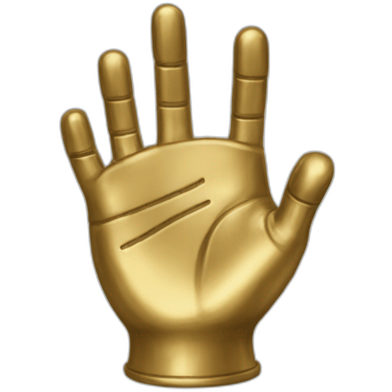 Brass hand emoji