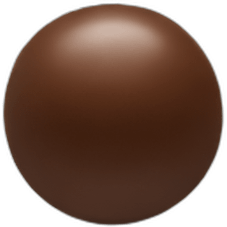 Chocolate ball emoji