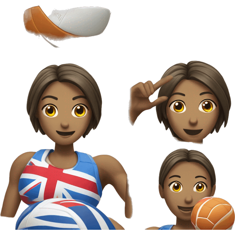 "beach volleyball" player serves mikasa ball emoji