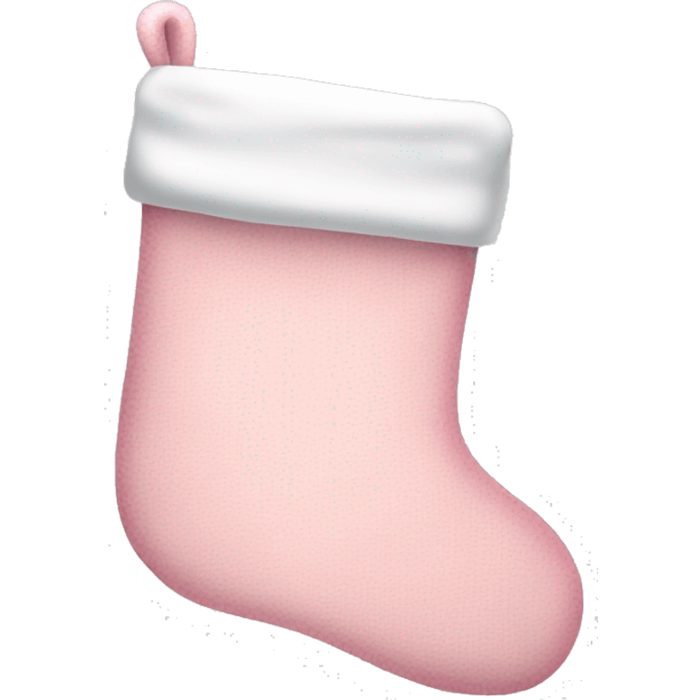 Three light pink Christmas stockings  emoji