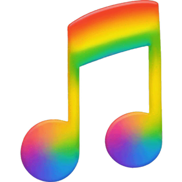 music note rainbow emoji