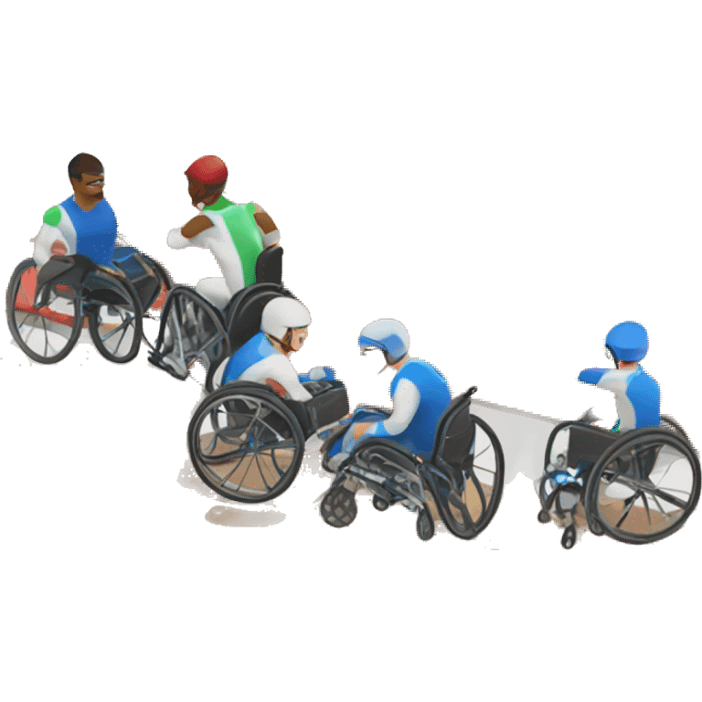 wheelchair race track emoji