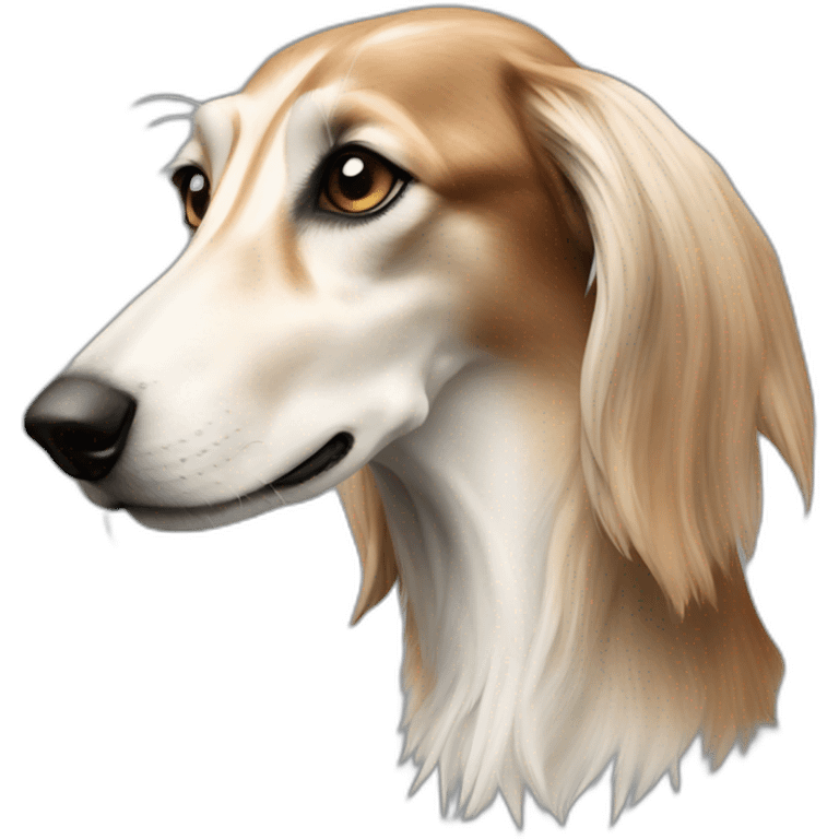 Saluki in profile emoji