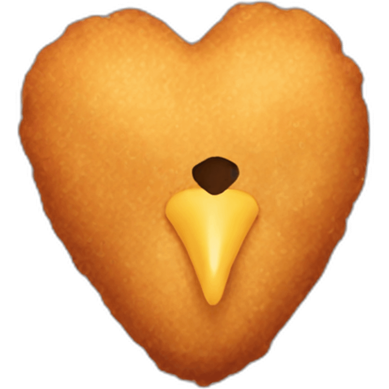 chicken-nugget-shaped-like-heart emoji