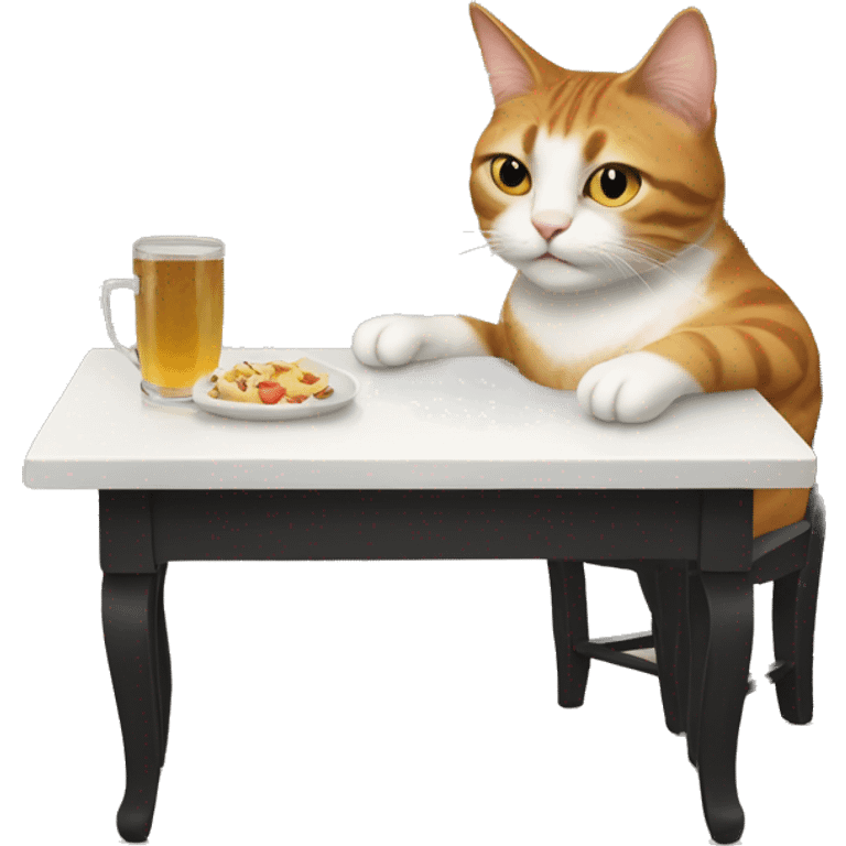 Cat with the table “Musicat” emoji