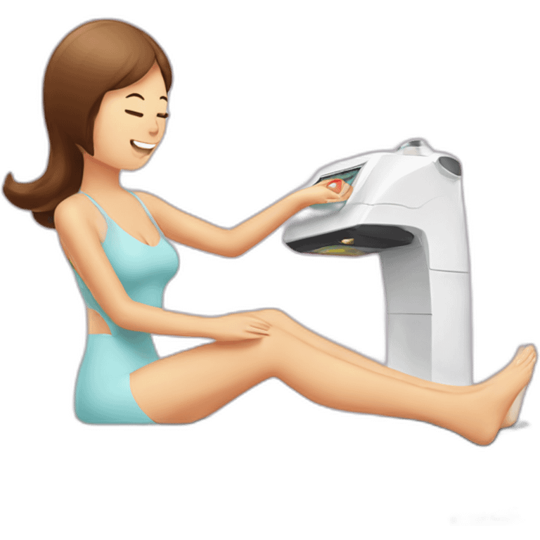 Laser epilation emoji