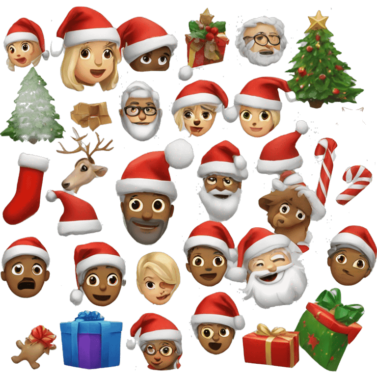 Christmas sticker pack  emoji