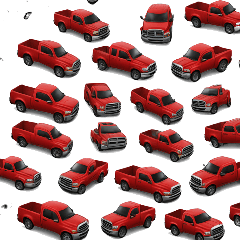 Dodge Ram truck red emoji