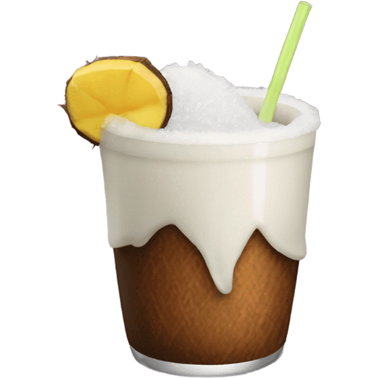 Drink made out of coconut emoji