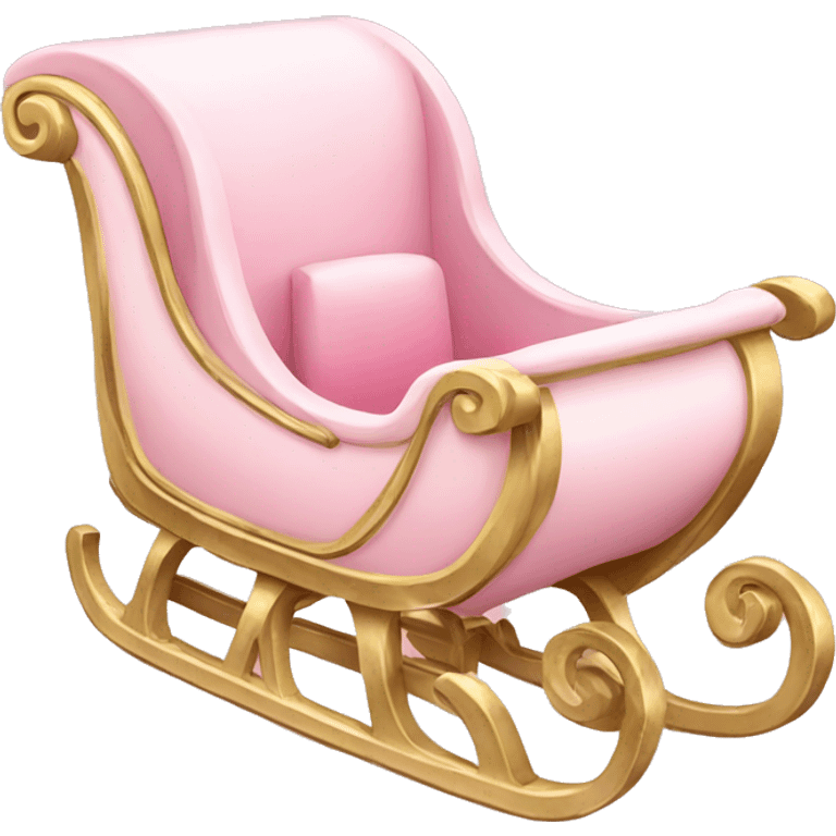 light pink sleigh emoji