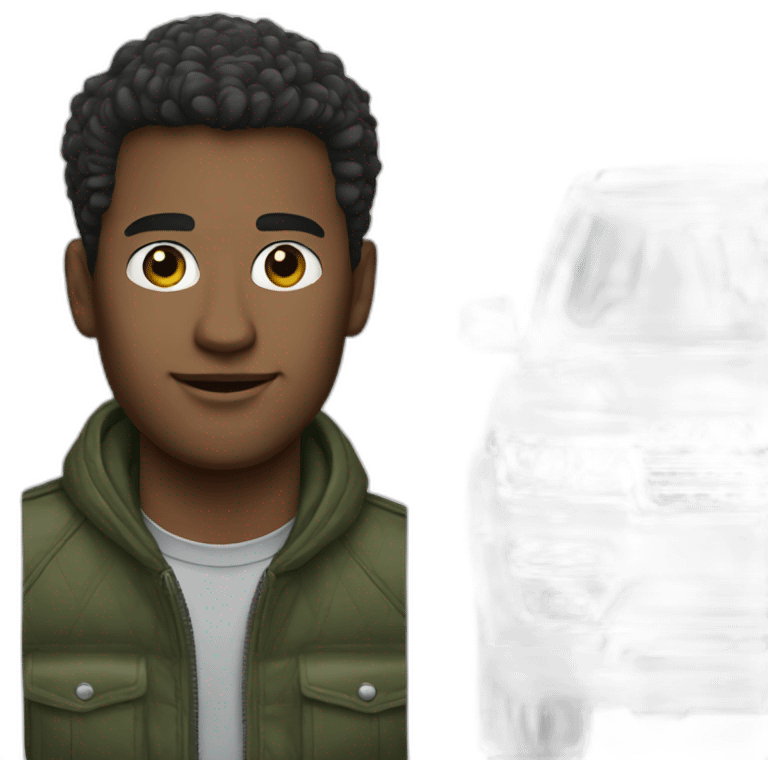 Men in range rover emoji