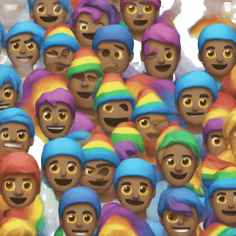 Rainbow man emoji