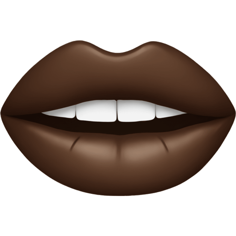 brown lipstick emoji