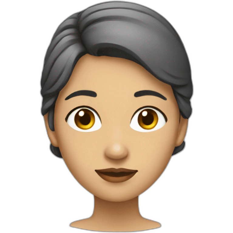 mujer pinta emoji