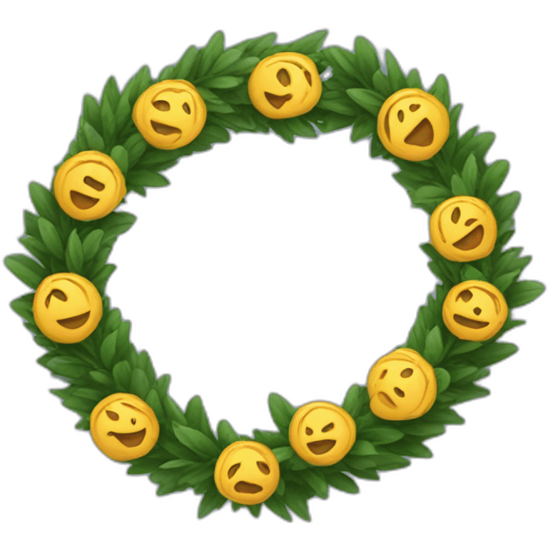 wreath emoji