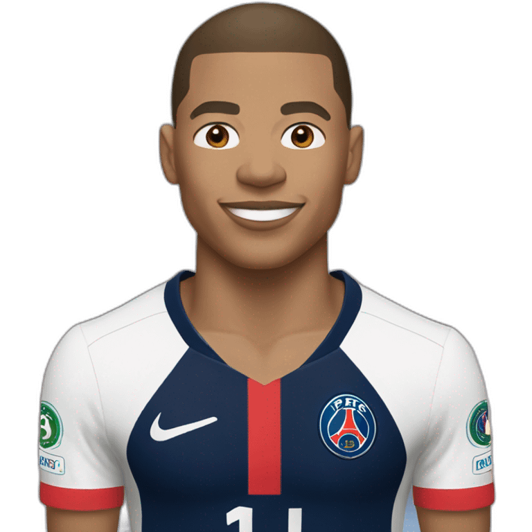 kylian mbappe, psg, buff, world cup, soccer emoji