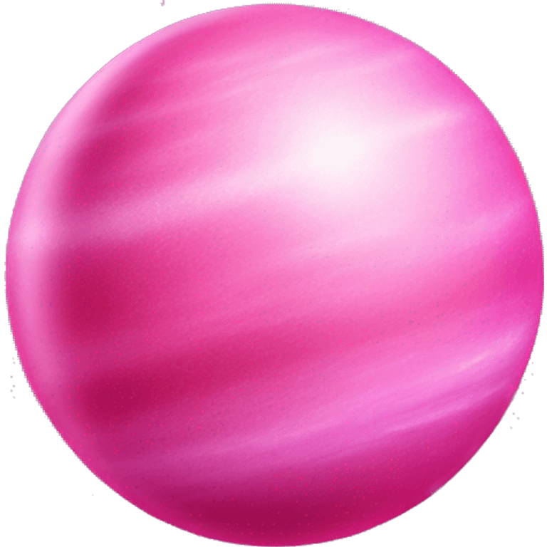 Planet that’s pink and glimmery emoji