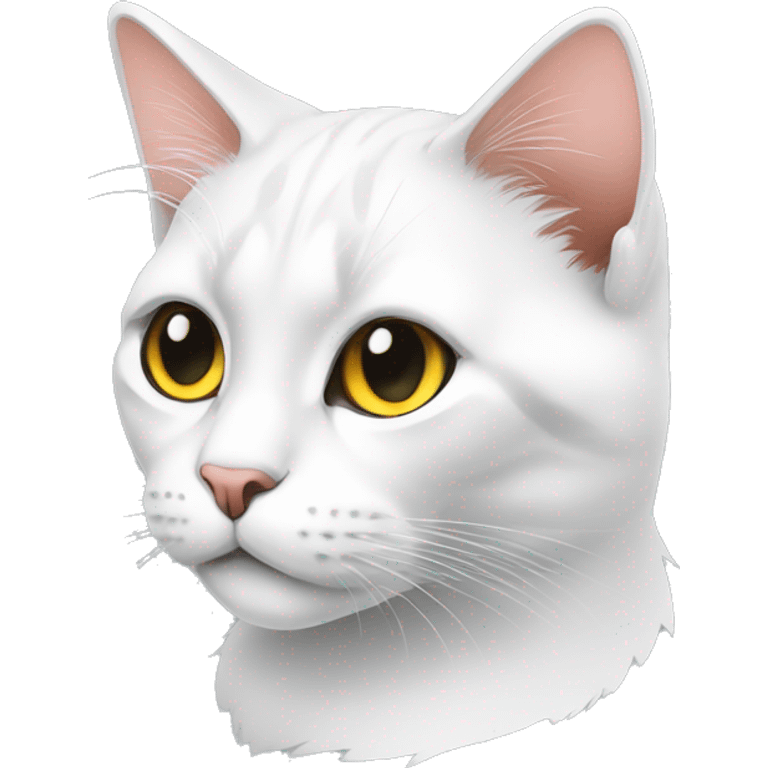 Cat, Minimalism, Sticker, Charm, Bed, Photorealism, Contour, Vector, White background emoji