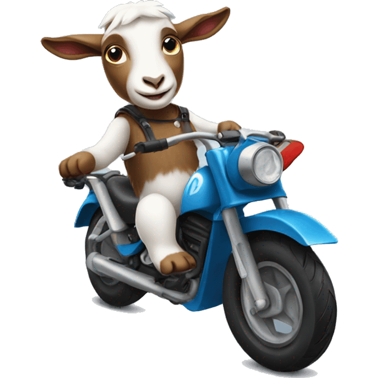 Goat On a motorbike emoji