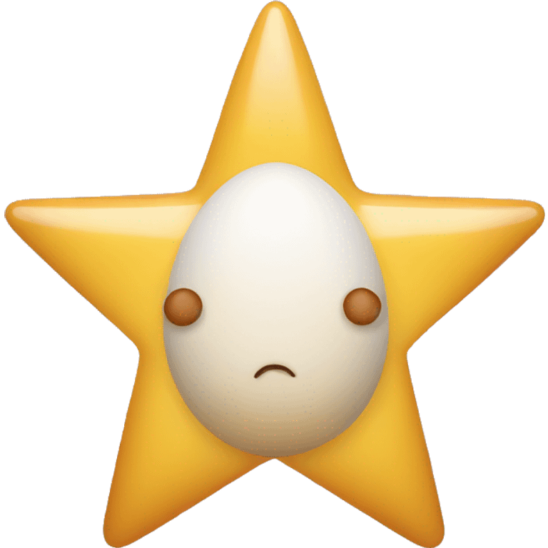 Star shaped egg emoji