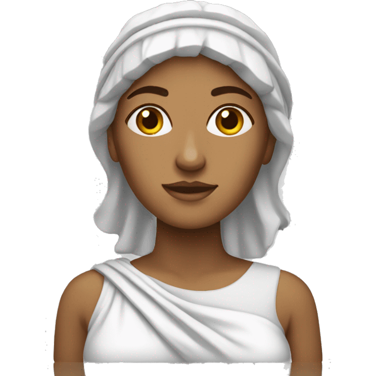 woman who is a greek stature emoji