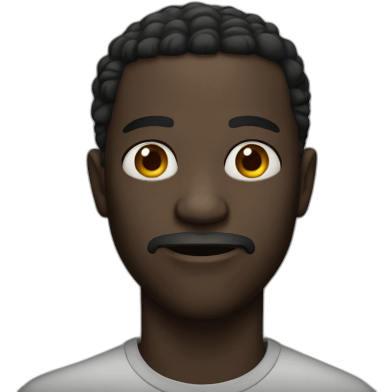 creepy black man emoji