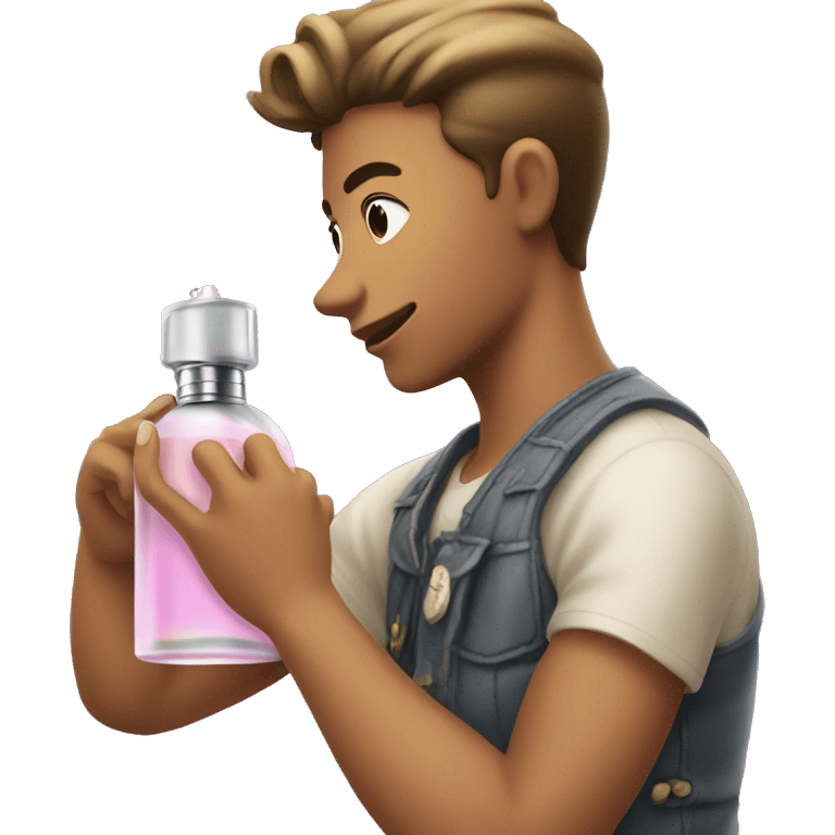 Gay Boy spraying perfume  emoji