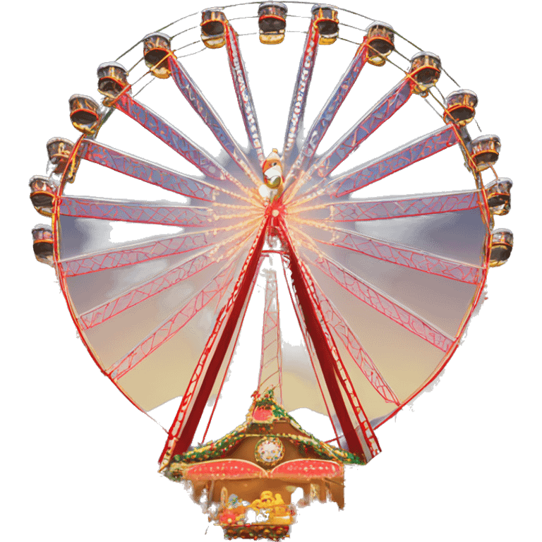 Karussell Riesenrad Weihnachtsmarkt  emoji