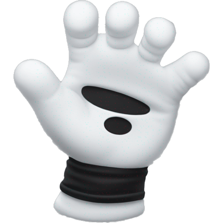 mickey hands white glove hang loose emoji