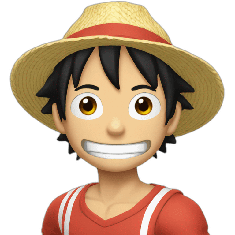 Luffy fait du tennis emoji