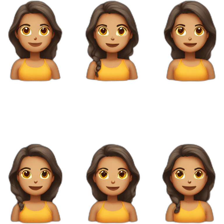 Mujer pelo largo gorda emoji