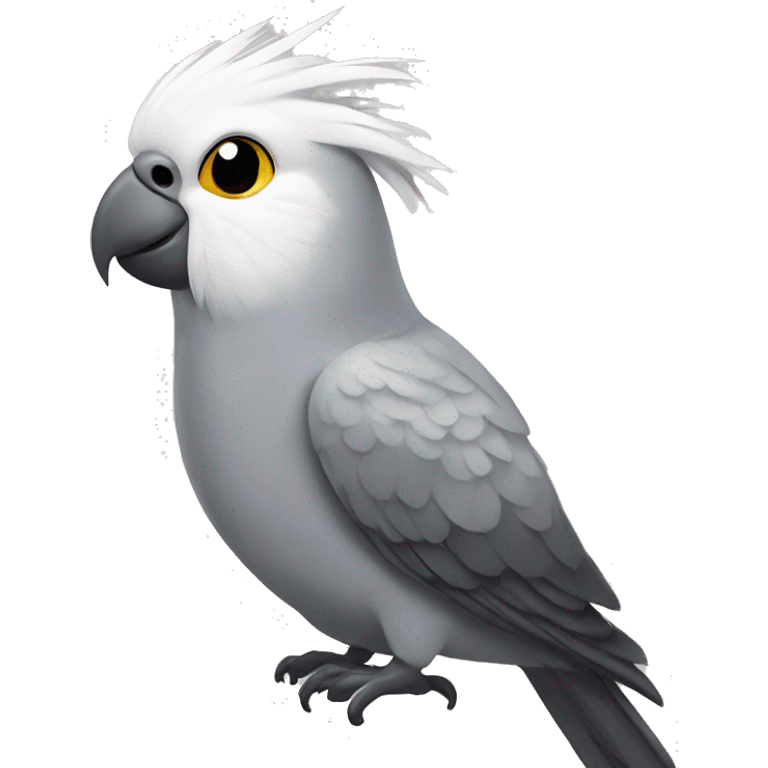 Grey cockatiel emoji