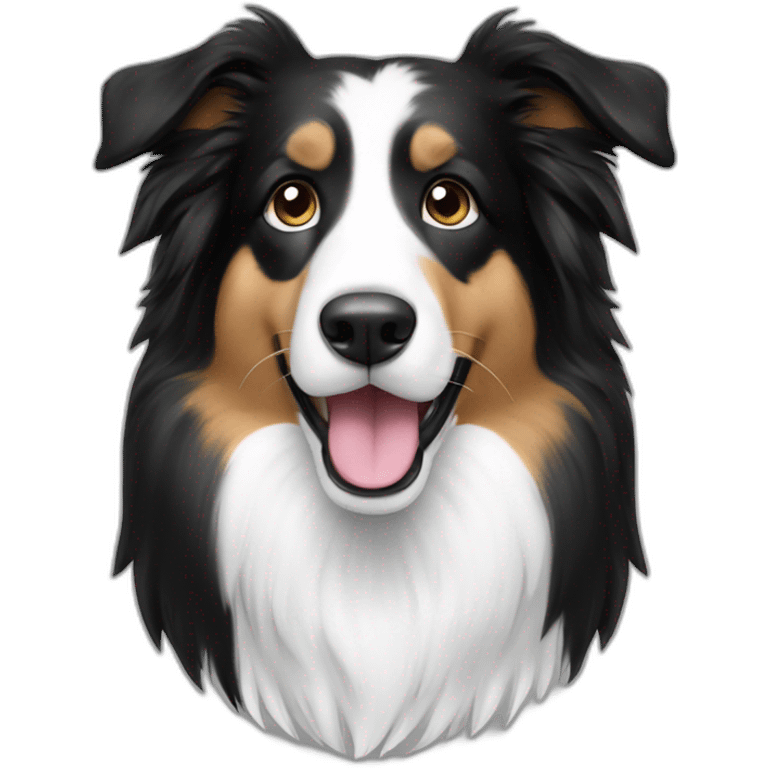 blackwhite collie emoji