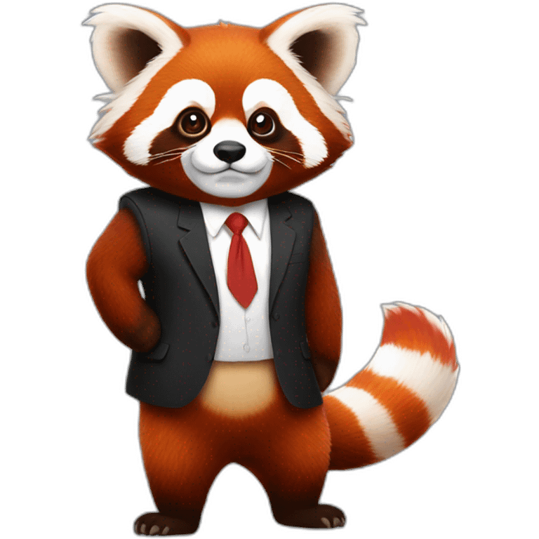 Red panda as trump emoji