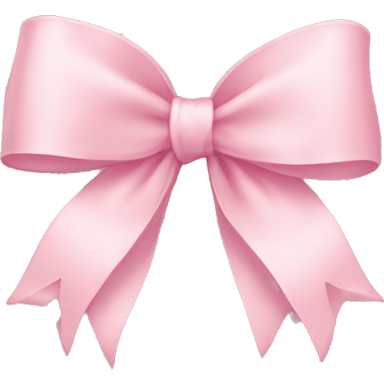 light pink bow with thin ribbon emoji