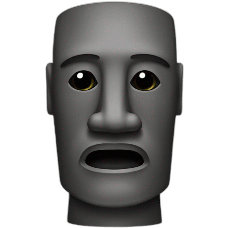 a moai emoji