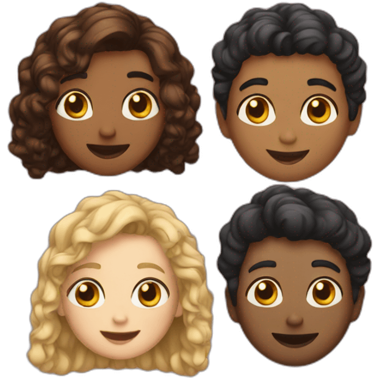 Four best friends emoji