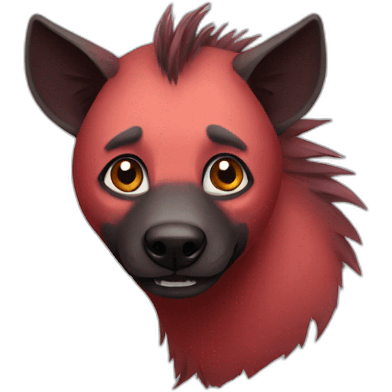 red hyena emoji