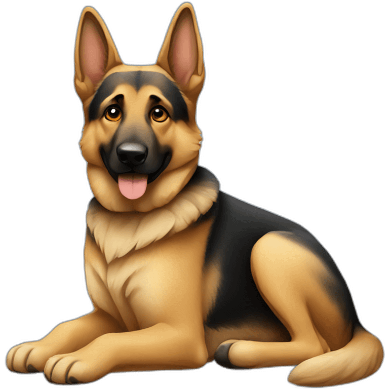 sitting german shepherd emoji