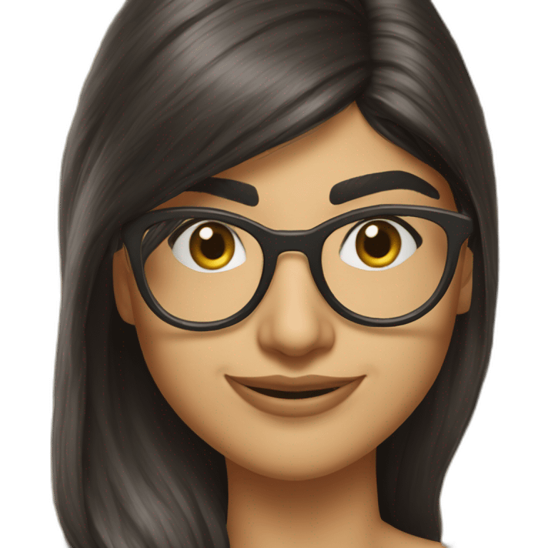 mia khalifa hyper réaliste pinupe emoji