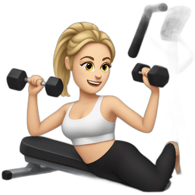 ADELE DOING SOME WORK OUT emoji