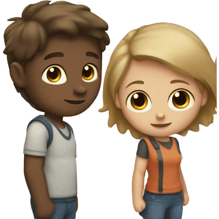 A boy and girl together  emoji