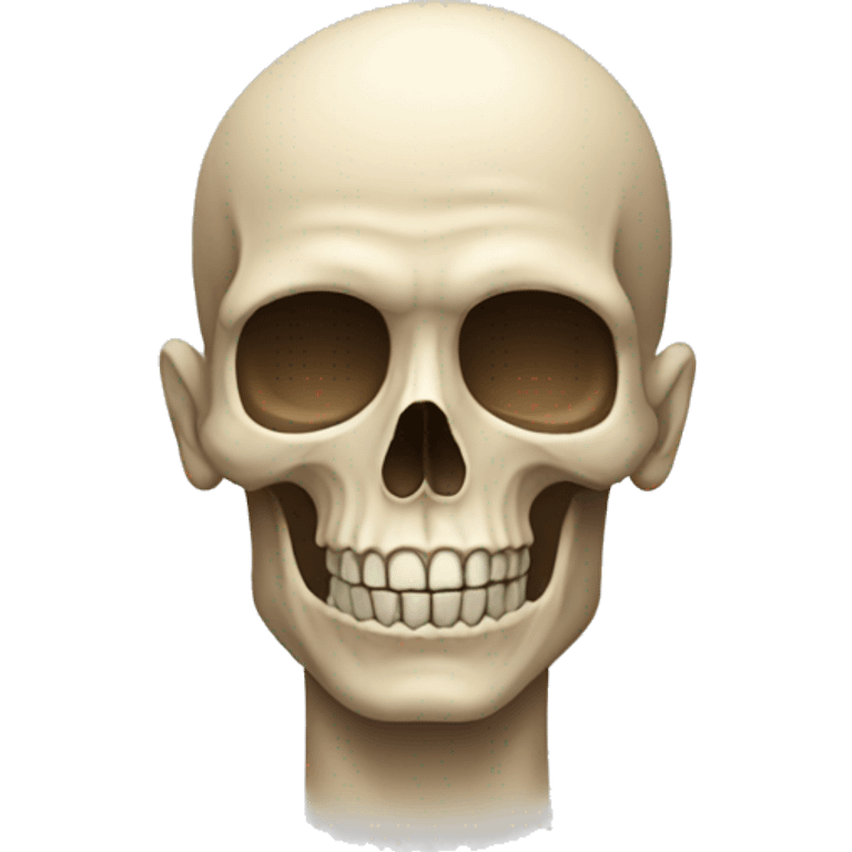 person with a skull emoji