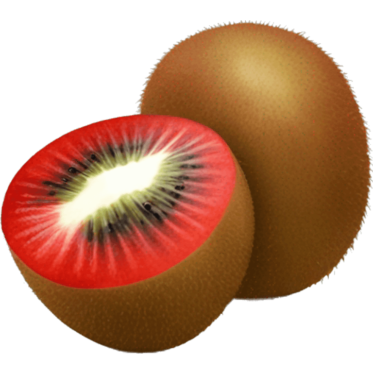 red kiwi fruit emoji