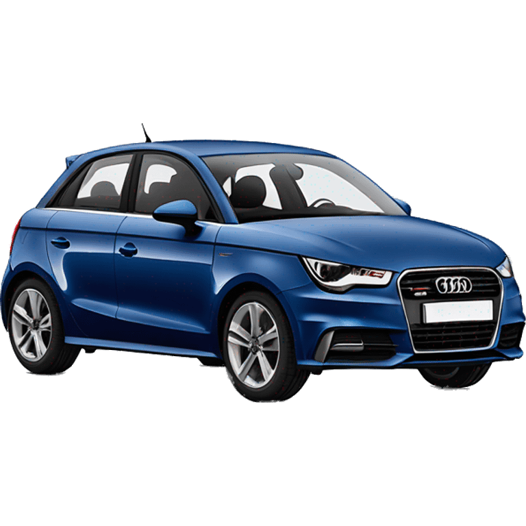 Audi A1 bleu marine, toit grey et 5 portes  emoji