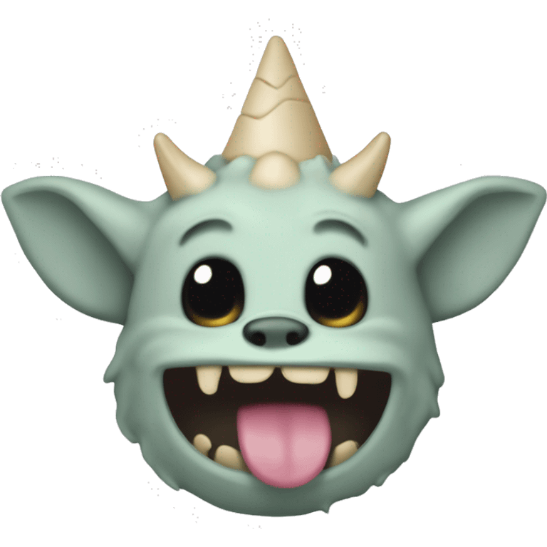 Grogu avec une unecorune corne  licolicorne  emoji