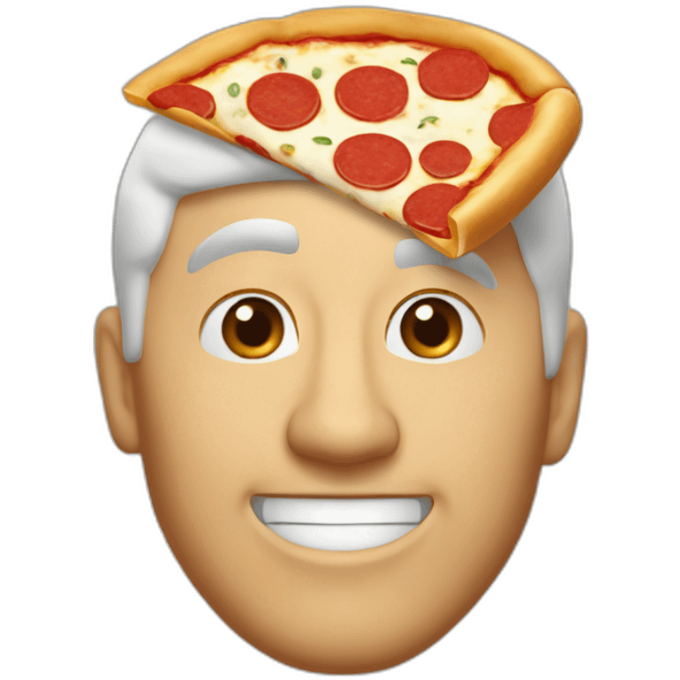 papa johns eating pizza emoji