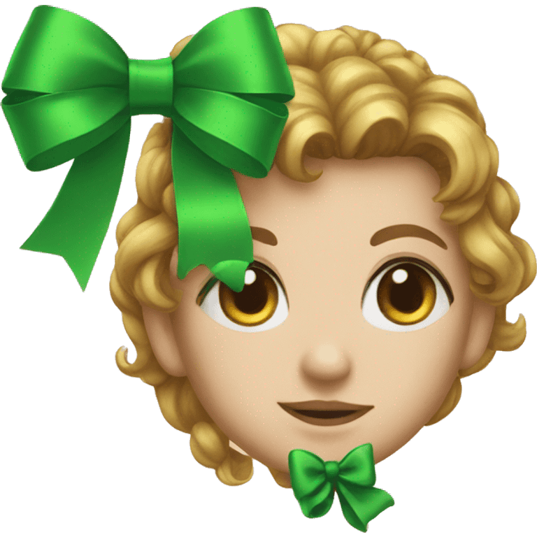 green bow emoji